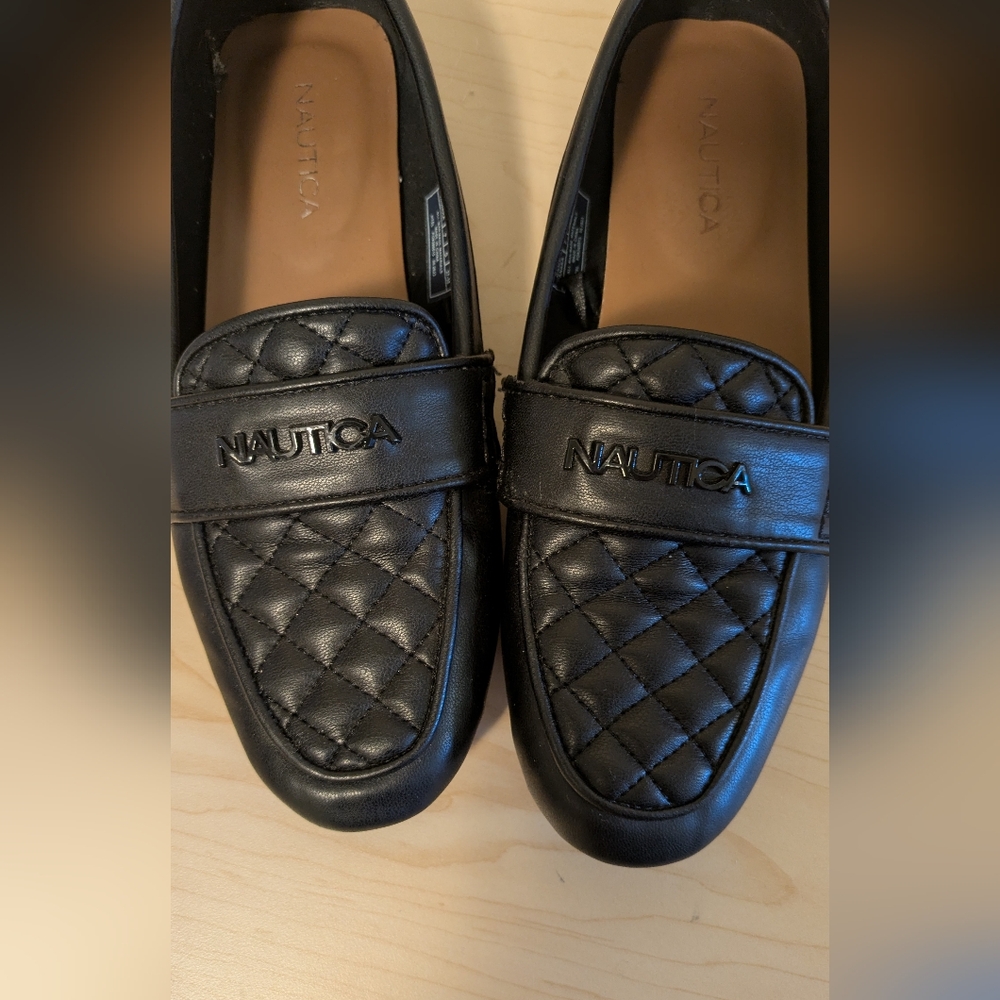 Nautica Black Quilted Loafers Slip-Ons Size 7 - Picture 8 of 8